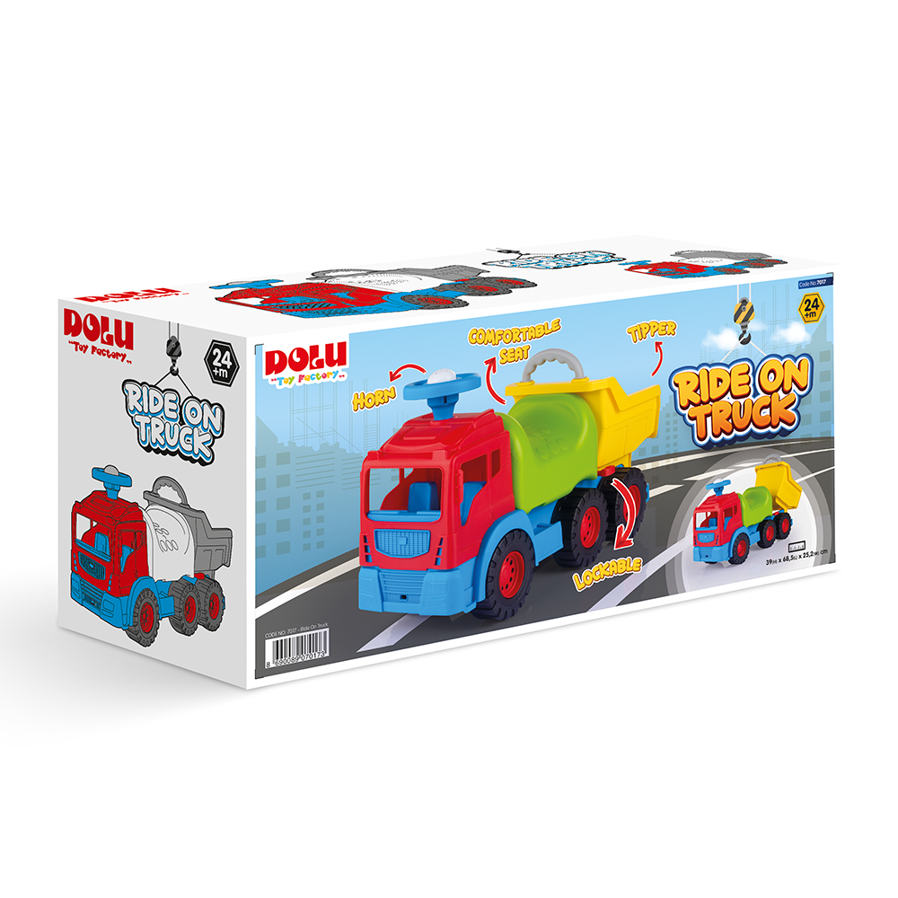 Tolocar camion basculant cu remorcă, Dolu (70173) [2]