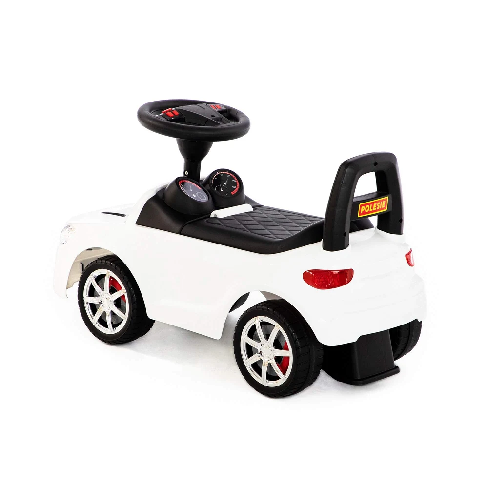 Tolocar SuperCar pentru copii cu volan muzical, alb, Polesie (84514) [3]