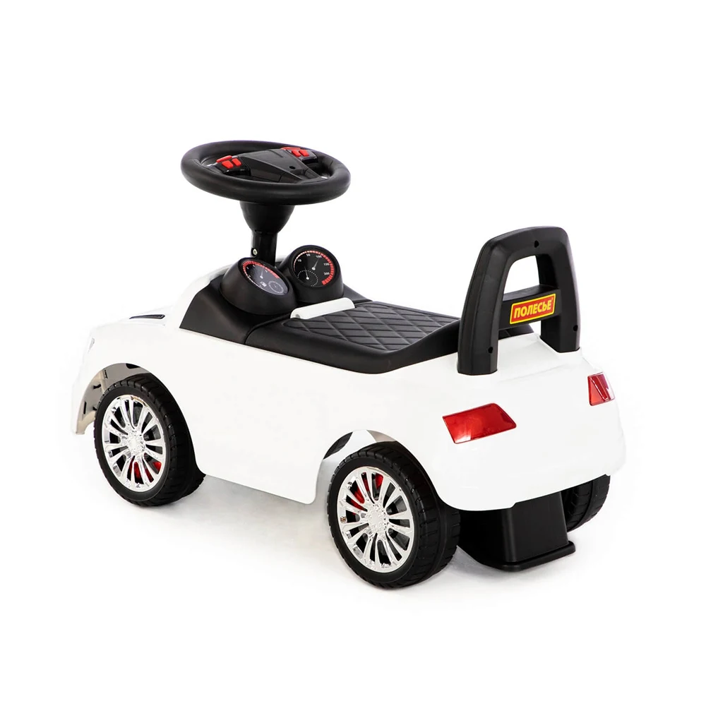 Tolocar SuperCar pentru copii cu volan muzical, alb, Polesie (84552) [3]