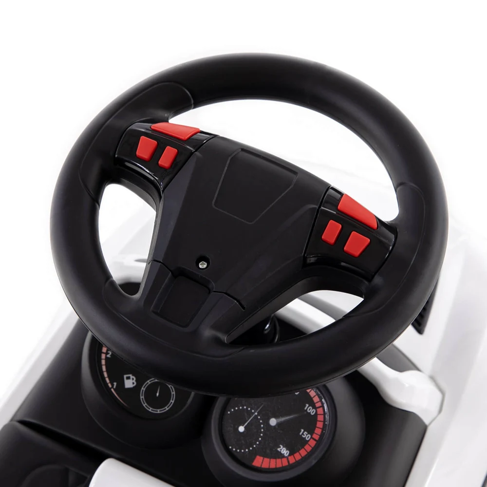 Tolocar SuperCar pentru copii cu volan muzical, alb, Polesie (84552) [7]