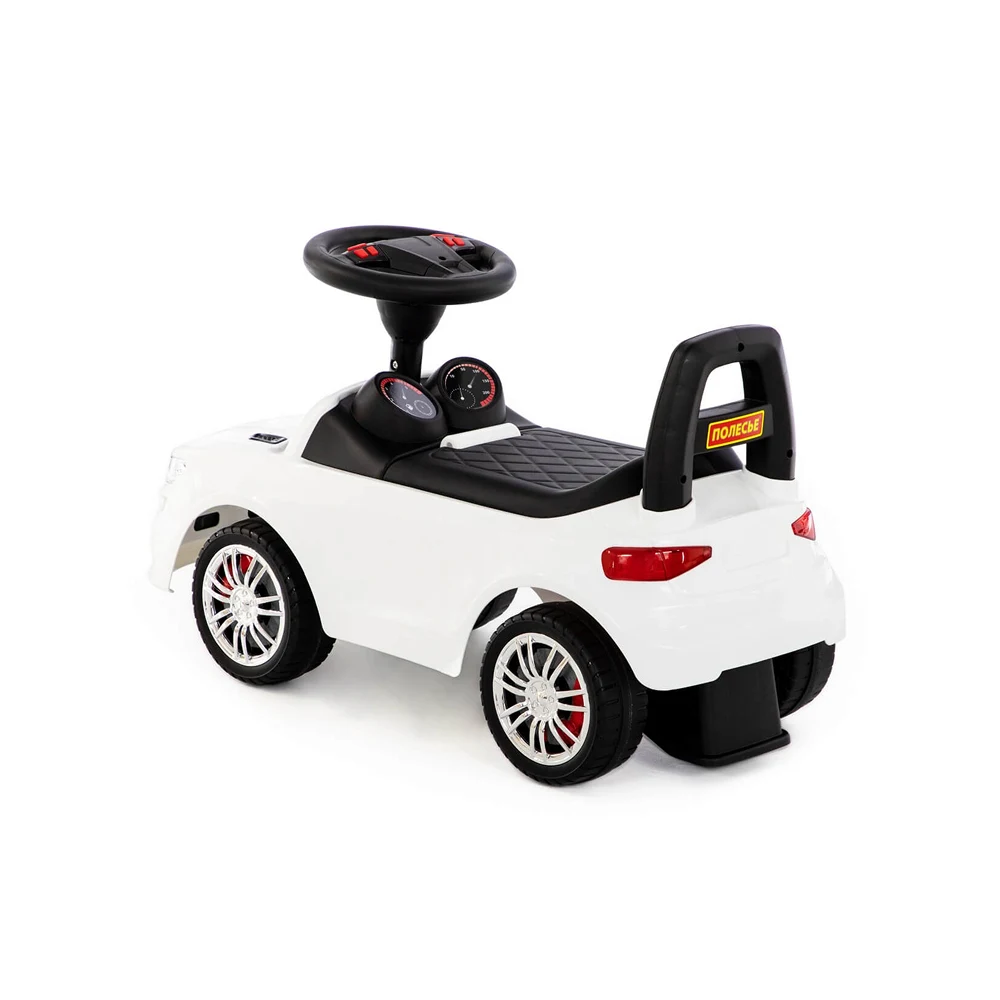 Tolocar SuperCar pentru copii cu volan muzical, alb, Polesie (84606) [3]