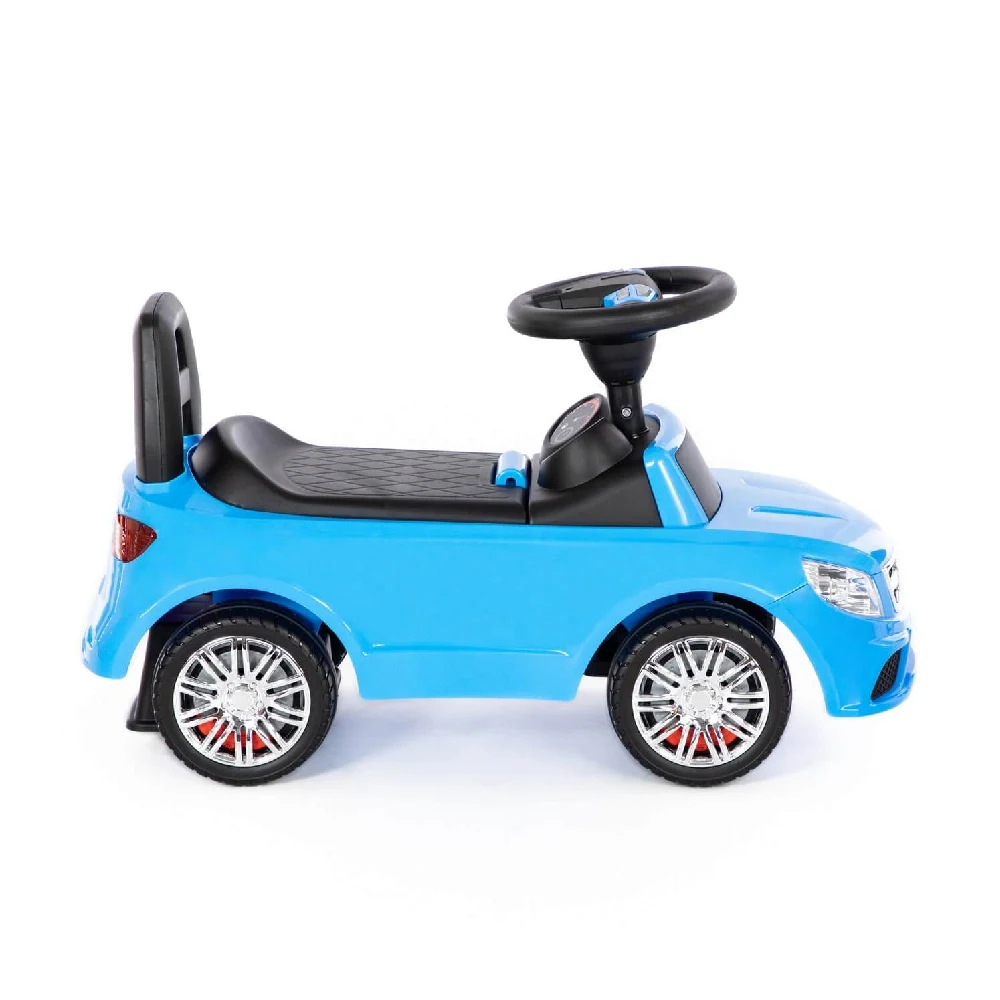 Tolocar SuperCar pentru copii cu volan muzical, albastru, Polesie (84484) [5]
