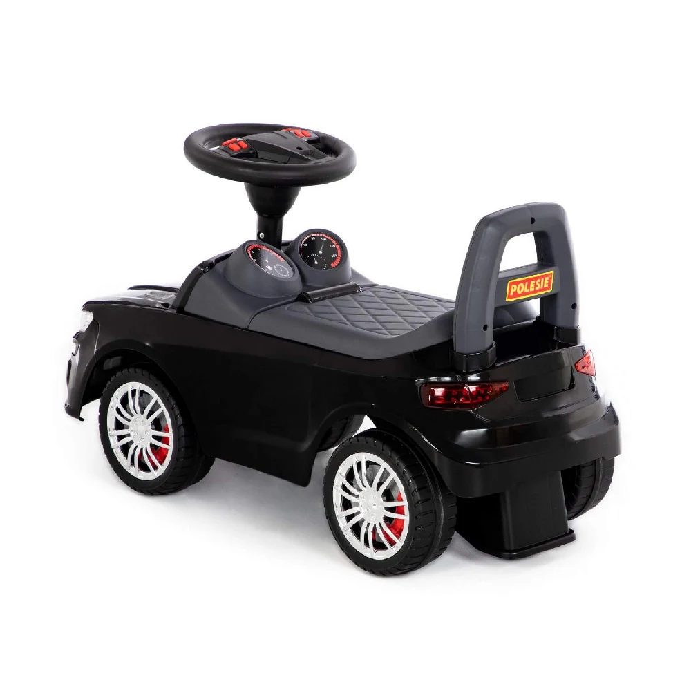 Tolocar SuperCar pentru copii cu volan muzical, negru, Polesie (84613) [4]