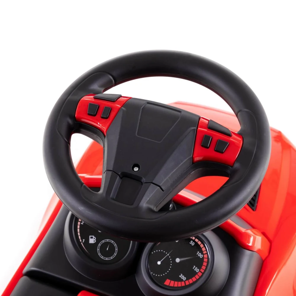 Tolocar SuperCar pentru copii cu volan muzical, roșu, Polesie (84507) [7]