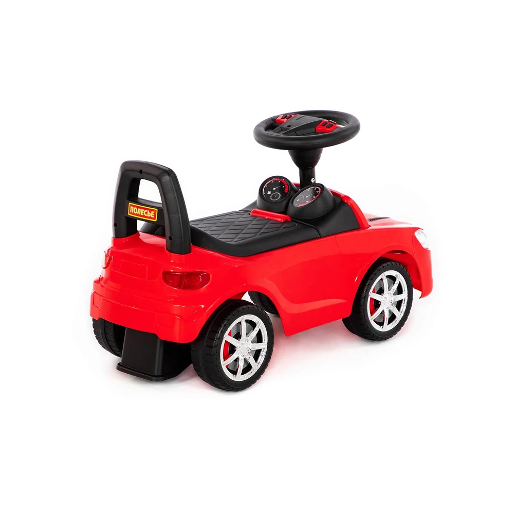 Tolocar SuperCar pentru copii cu volan muzical, roșu, Polesie (84507) [4]