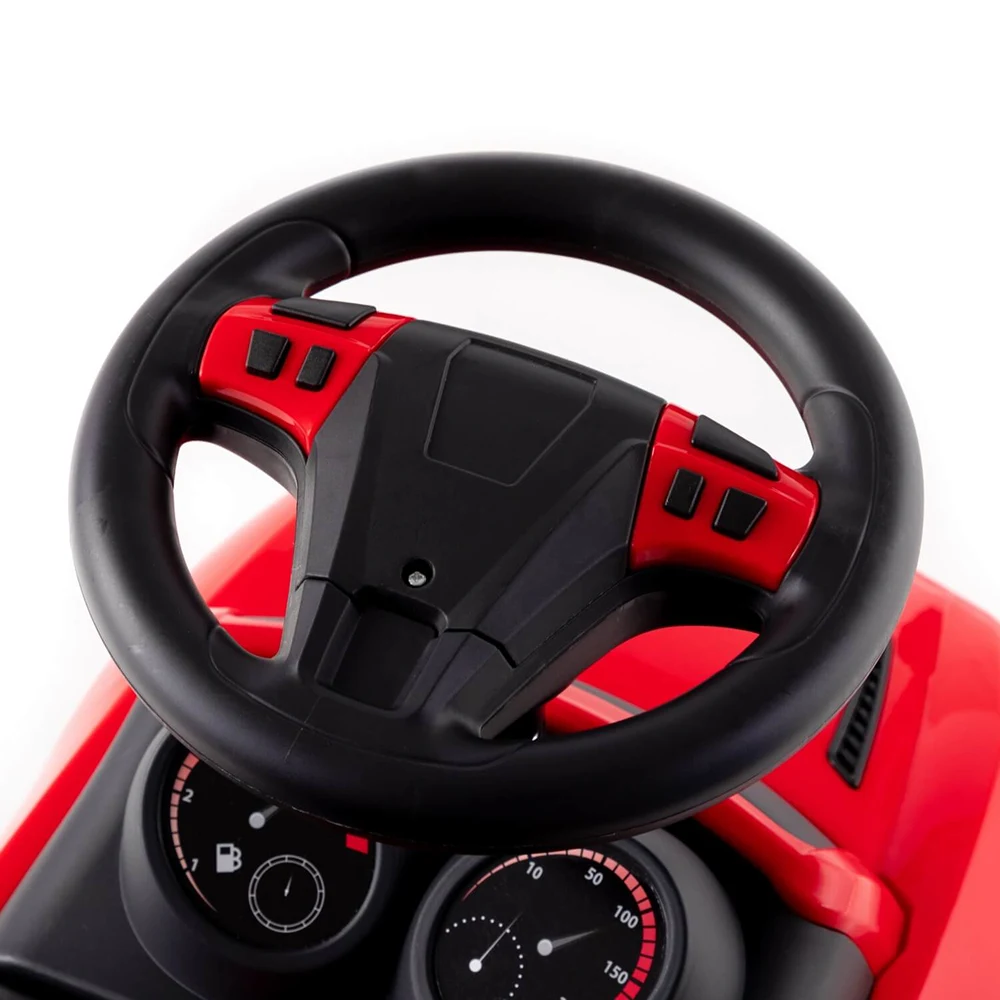 Tolocar SuperCar pentru copii cu volan muzical, roșu, Polesie (84545) [6]