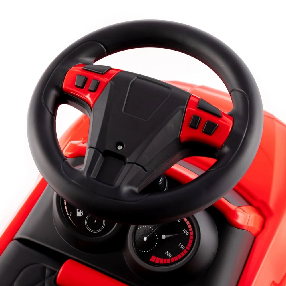 Tolocar SuperCar pentru copii cu volan muzical, roșu, Polesie (84583) [4]