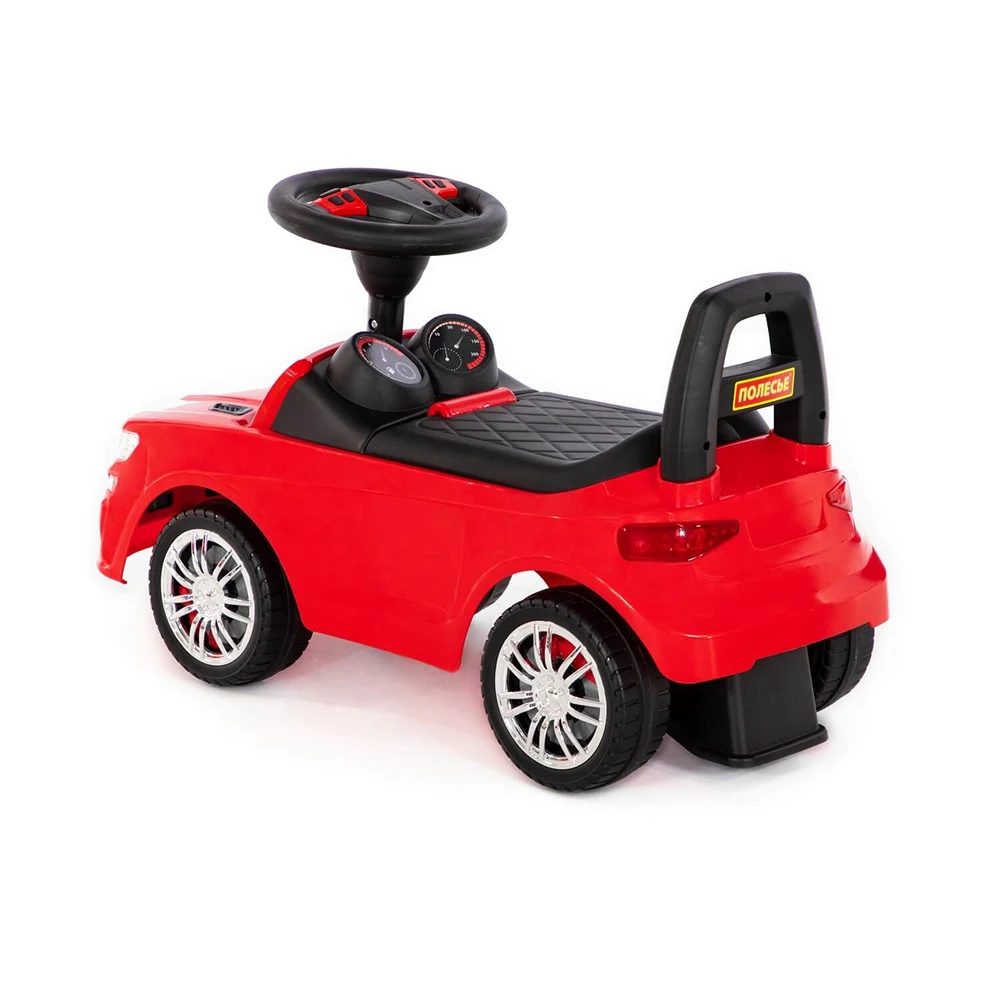 Tolocar SuperCar pentru copii cu volan muzical, roșu, Polesie (84590) [3]
