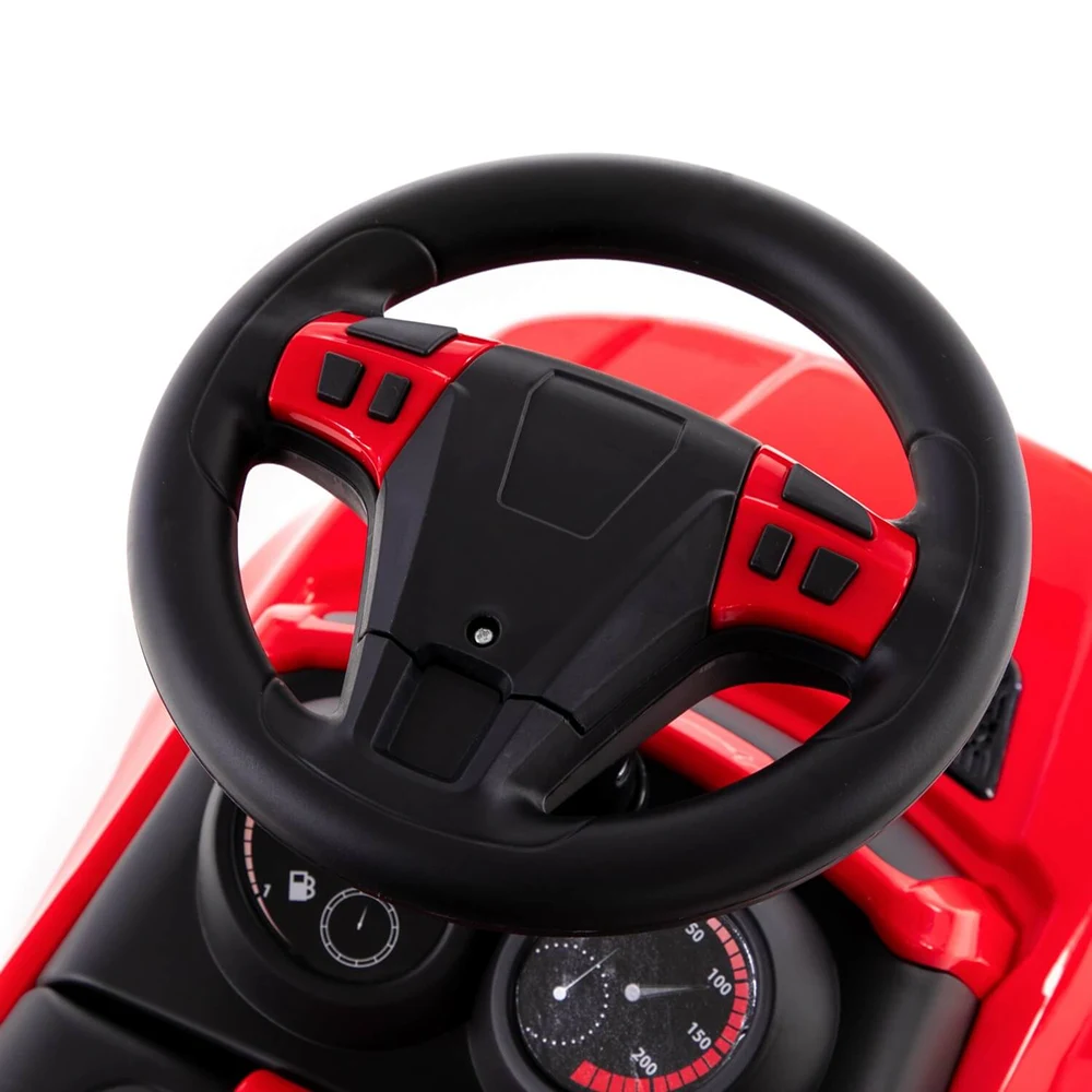 Tolocar SuperCar pentru copii cu volan muzical, roșu, Polesie (84590) [6]