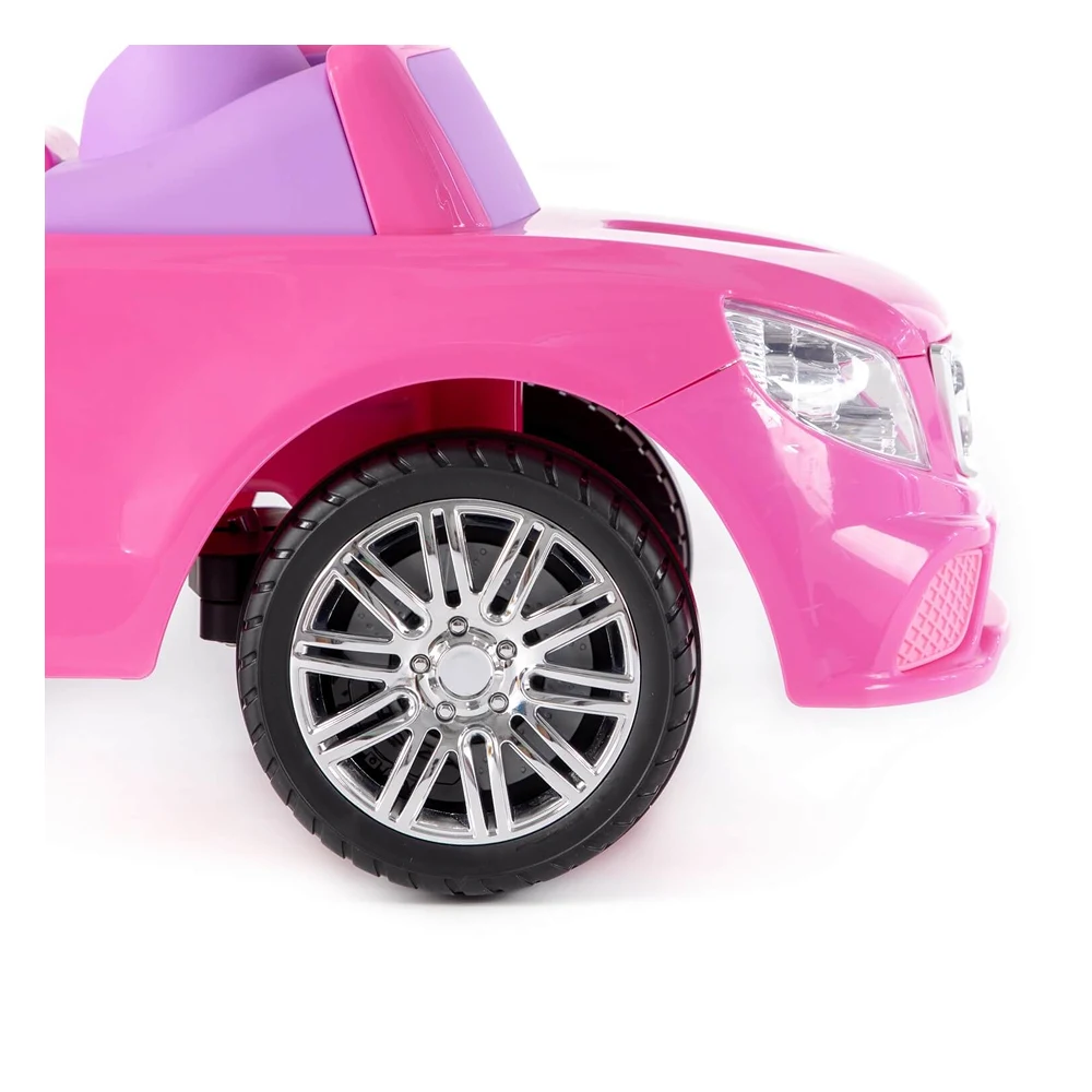 Tolocar SuperCar pentru copii cu volan muzical, roz, Polesie (84491) [8]