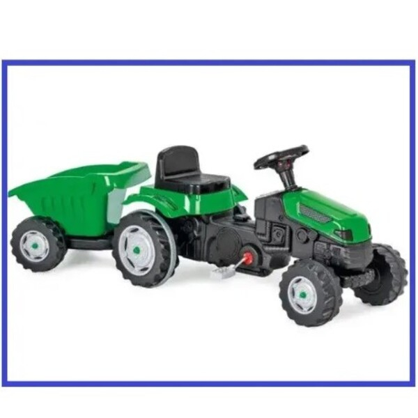 Tractor cu remorca ACTIVE, roșu/verde [20]