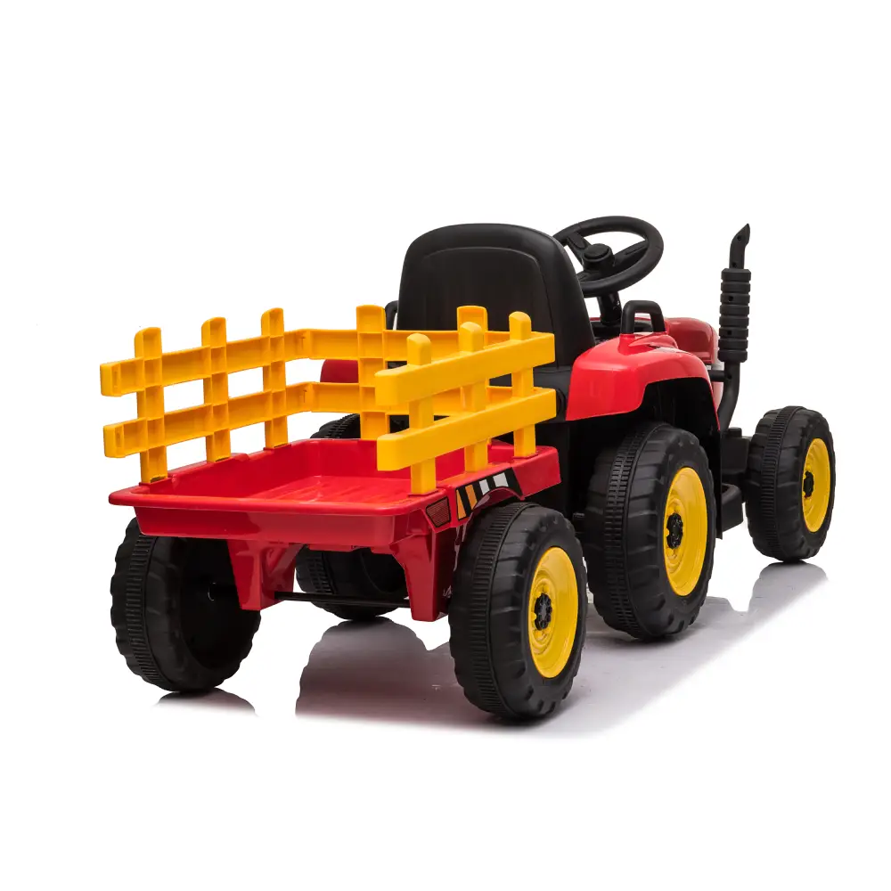 Tractor electric pentru copii cu remorcă, roșu (MX611/1) [4]