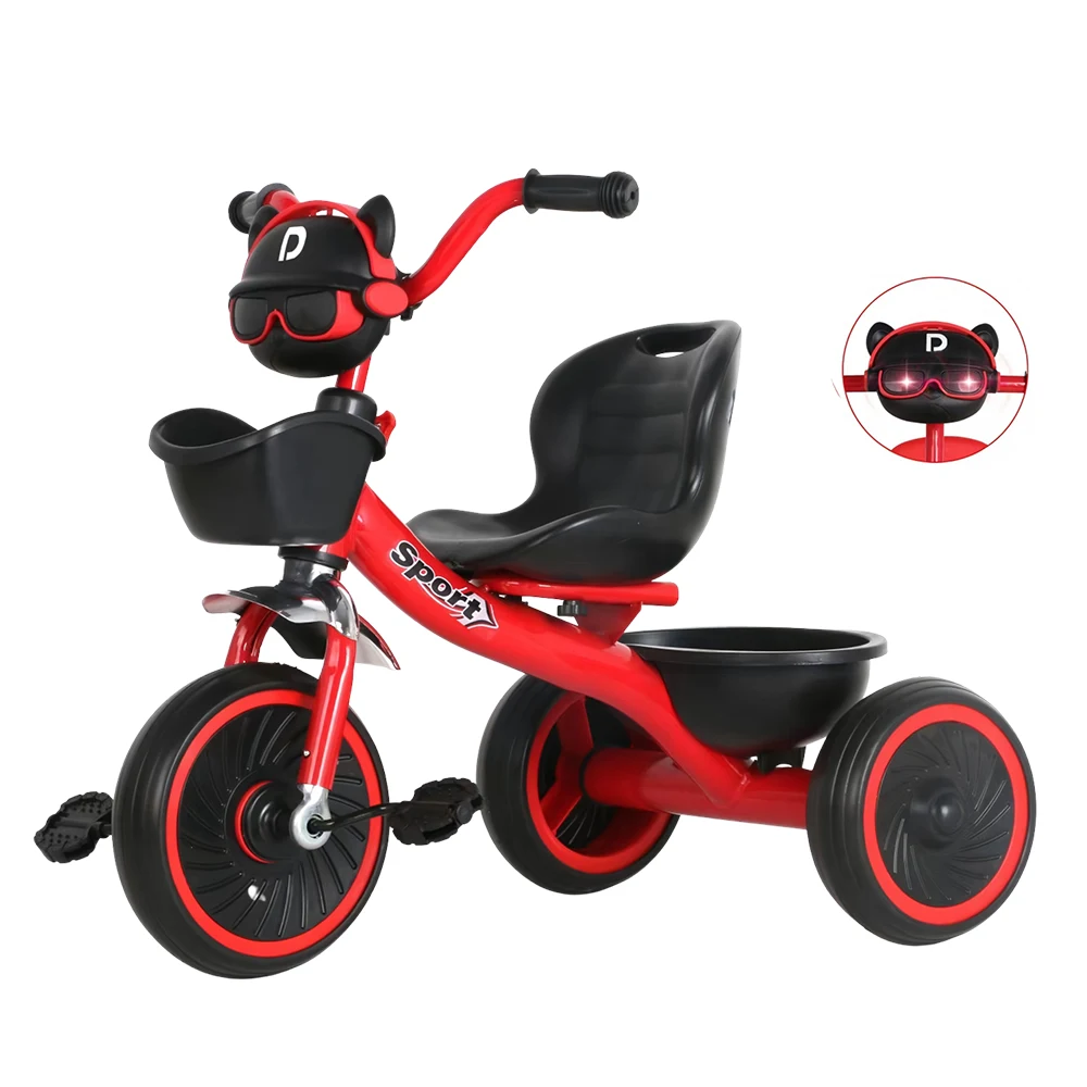 Tricicletă pentru copii cu muzică și lumini, 4 culori (56675) [4]