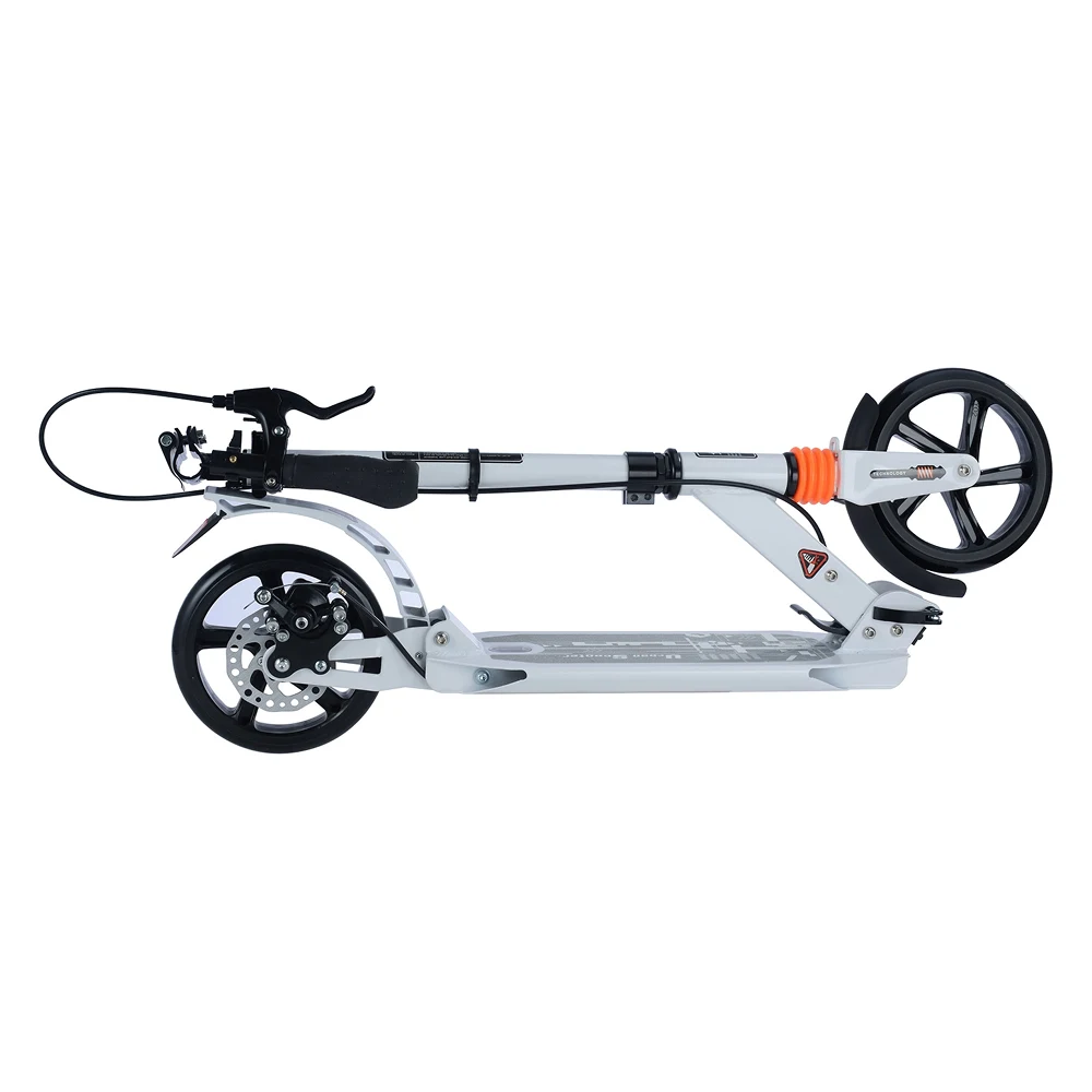 Trotinetă pentru copii cu 2 roți și frână de mână cu disc, alb, RTM Scooter (486631) [2]