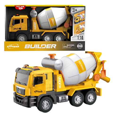 Toate Produsele - 1:10 Camion-betonier cu fricțiune (lumini /sunete)