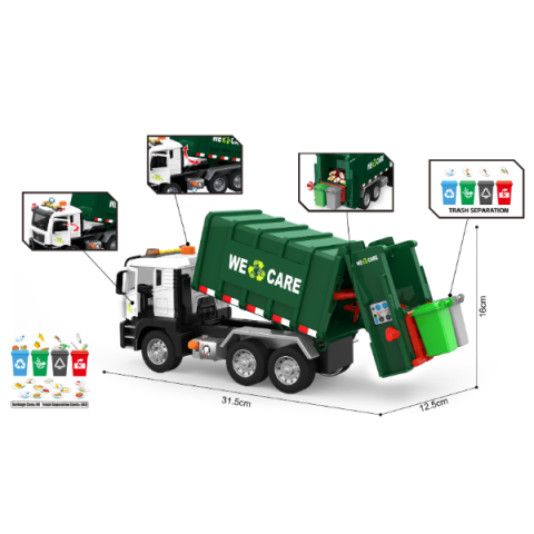 1:10 Camion de gunoi cu inerție (lumină / sunet) [3]