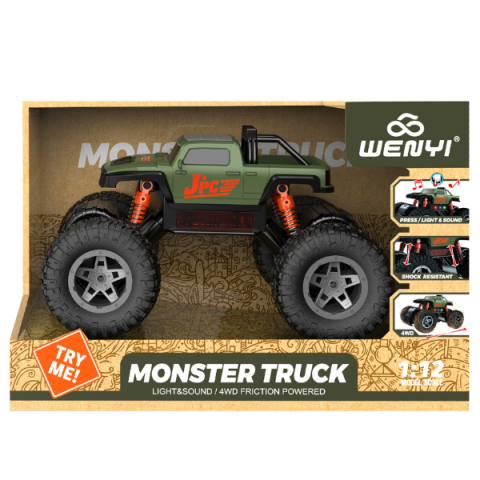 1:12 Monster Truck cu inerție (lumină/sunet) [6]