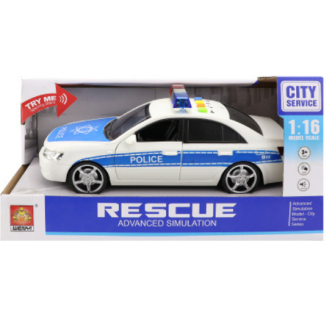1:16 Mașină de poliție, cu inerție (lumina / sunet) [2]