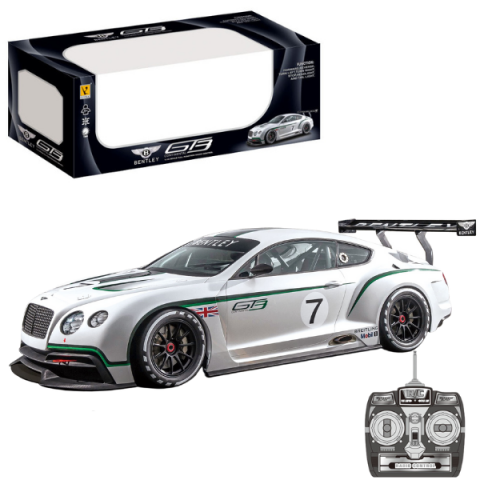 Mașinuțe cu telecomandă - Bentley GT3 1:14 cu telecomandă și baterie de 6V