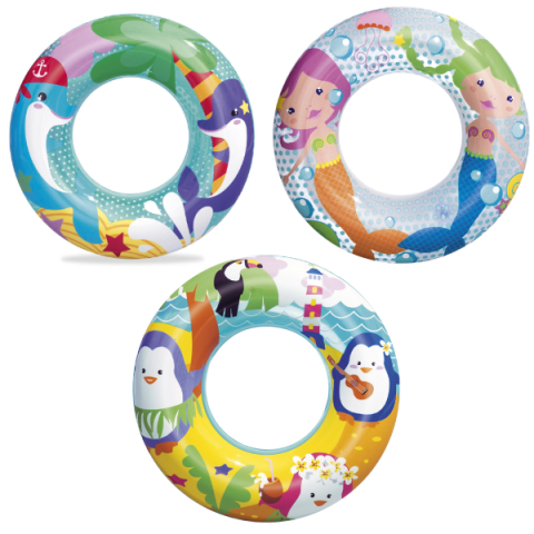 Cercuri pentru înot - Bestway Cerc gonflabil „Aventuri pe mare”, D51 cm, 3 modele, 3-6 ani