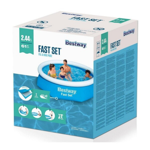 Bestway Piscină gonflabilă Fast Set  244х61 cm, 1880 L [2]