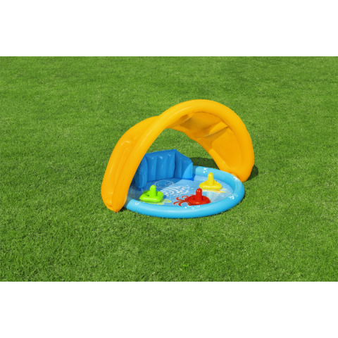 Bestway Piscină gonflabilă pentru copii cu baldachin "Scoica de mare" 115x89x76 cm, 45 L, de la 6 luni [38]