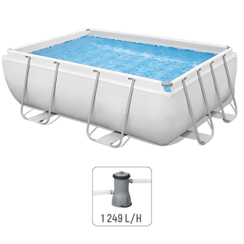 Bestway Piscină Power Steel 282x196x84cm, 3662L, carcas metal [12]