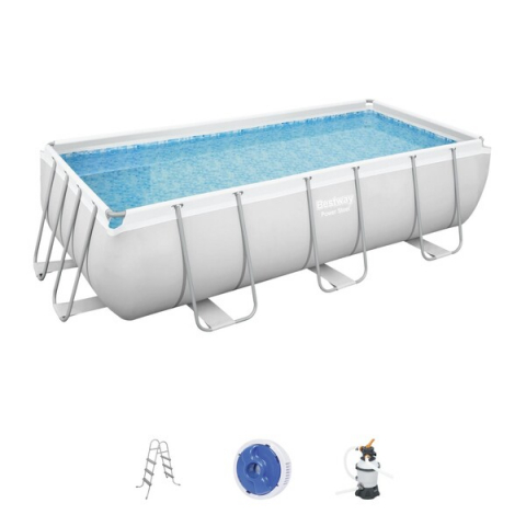 Bestway Piscină Power Steel 404x201x100cm, 6478L, carcas metal [11]