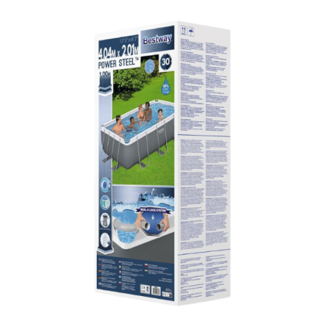 Bestway Piscină Power Steel 404x201x100cm, 6478L, carcas metal [7]