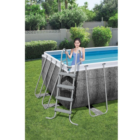 Bestway Piscină Power Steel 412x201x122cm, 8124L, carcas metal [10]