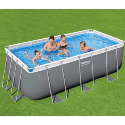 Bestway Piscină Power Steel 412x201x122cm, 8124L, carcas metal [1]