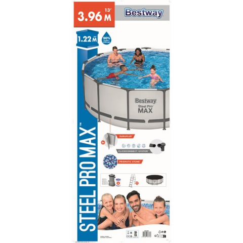 Bestway Piscină STEEL PRO MAX 396х122 cm, 12690 L, cadru metalic [11]