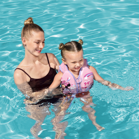 Bestway Vestă de înot din material textil "Minnie Mouse", 51x26x34 cm, 1-3 ani [9]