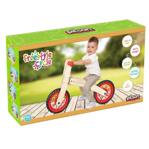 Bicicletă de echilibru din lemn pentru copii "Free Style" [1]