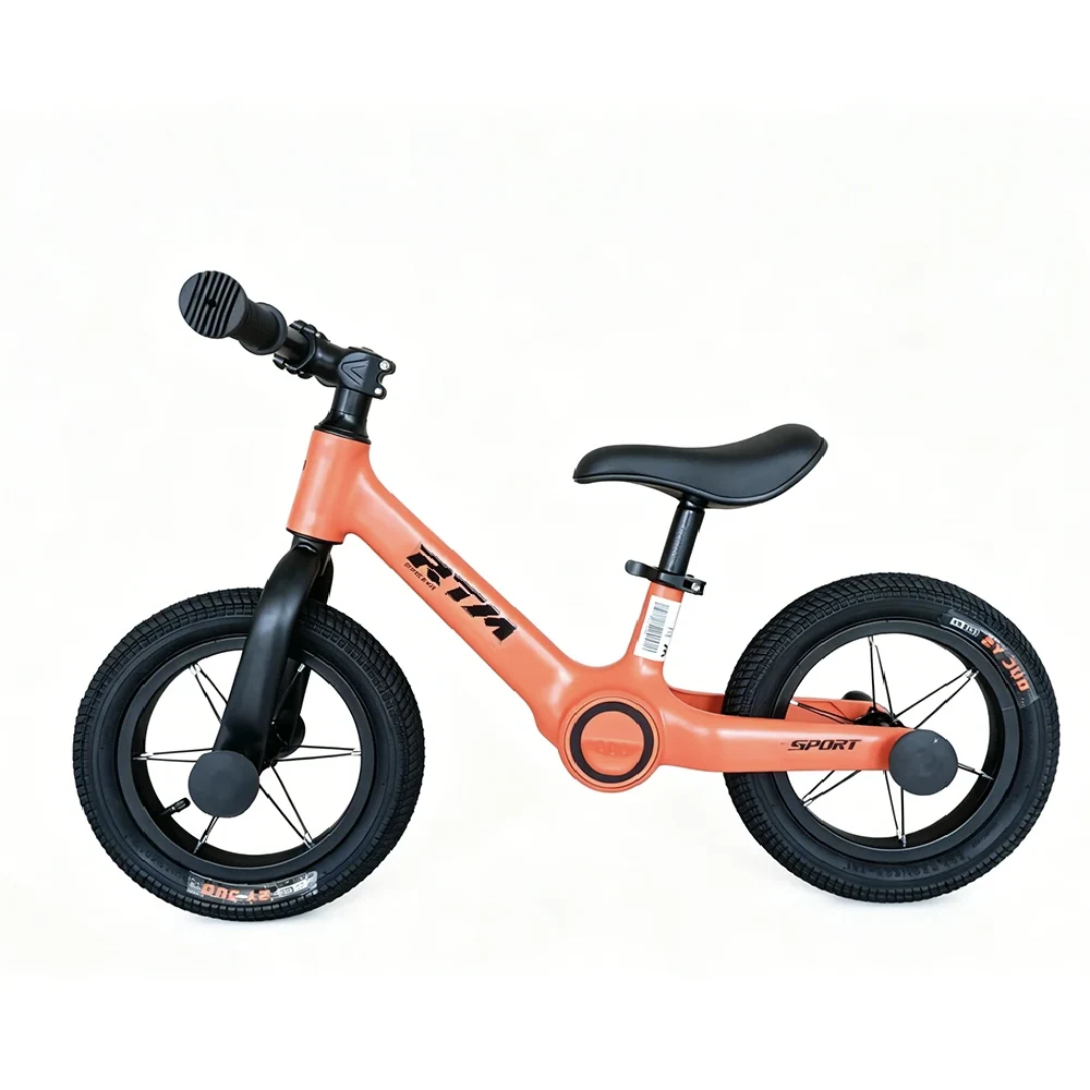 Transport pentru copii - Bicicletă fără pedale pentru copii 12', cadru din aliaj de magneziu, portocaliu (587067)