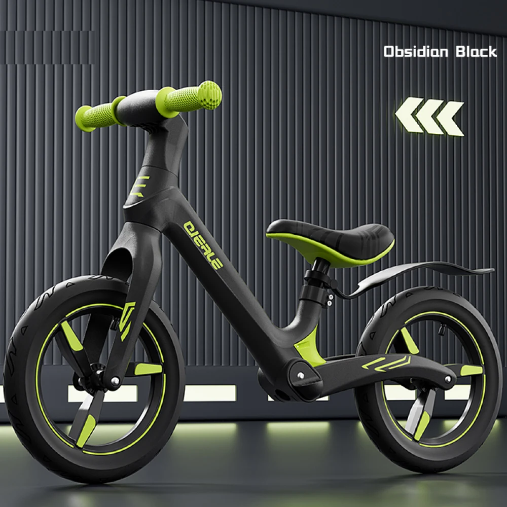 Bicicletă fără pedale pentru copii, 12', neagră (32769) [1]