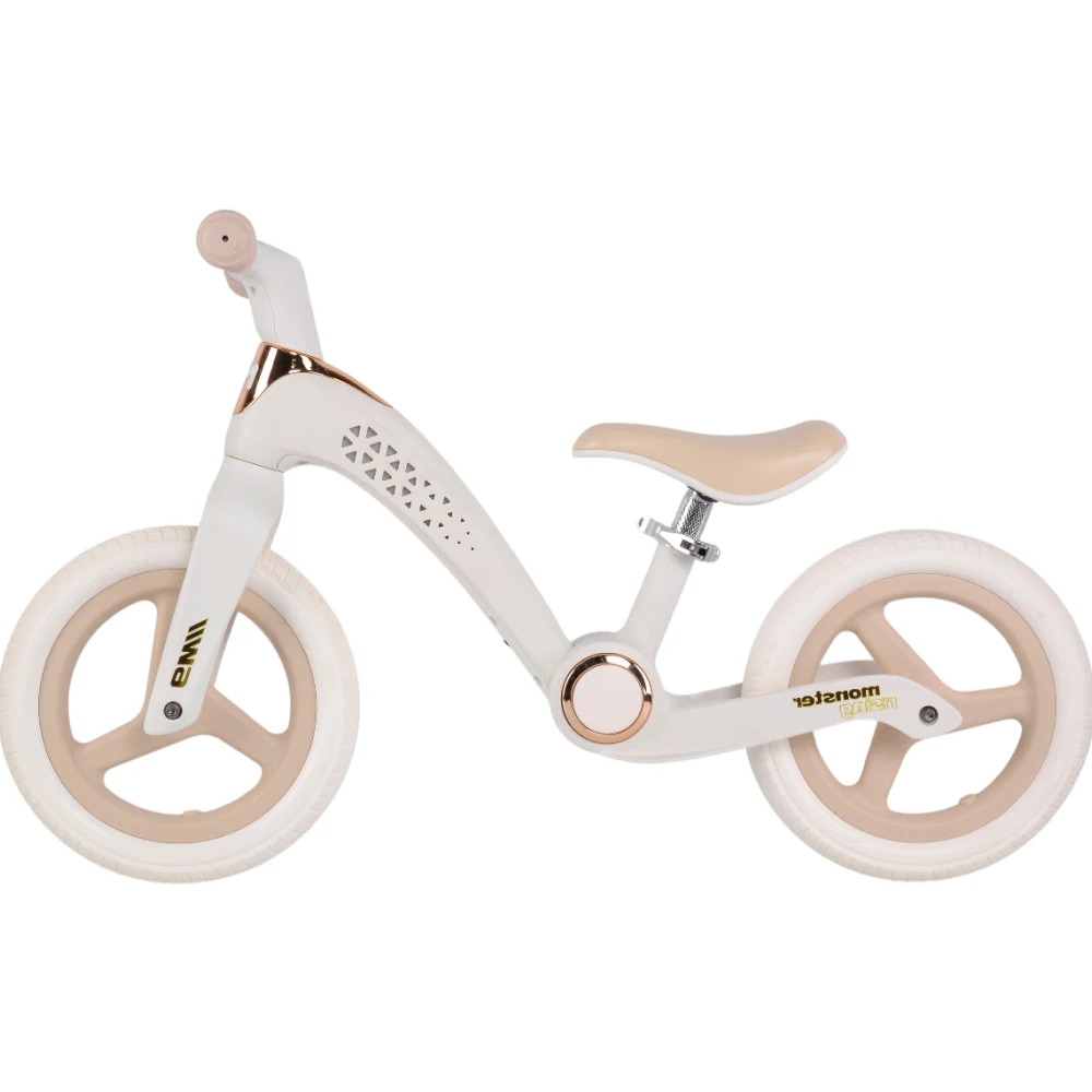 Biciclete de echilibru pentru copii - Bicicletă fără pedale pentru copii, 12' pliabilă, cu lumini LED, albă (817369)