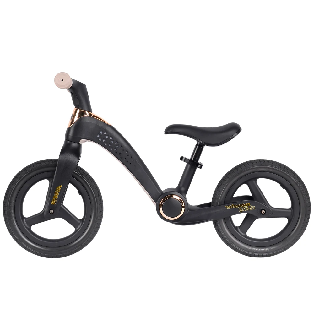 Biciclete de echilibru pentru copii - Bicicletă fără pedale pentru copii, 12' pliabilă, cu lumini LED, neagră (41687)