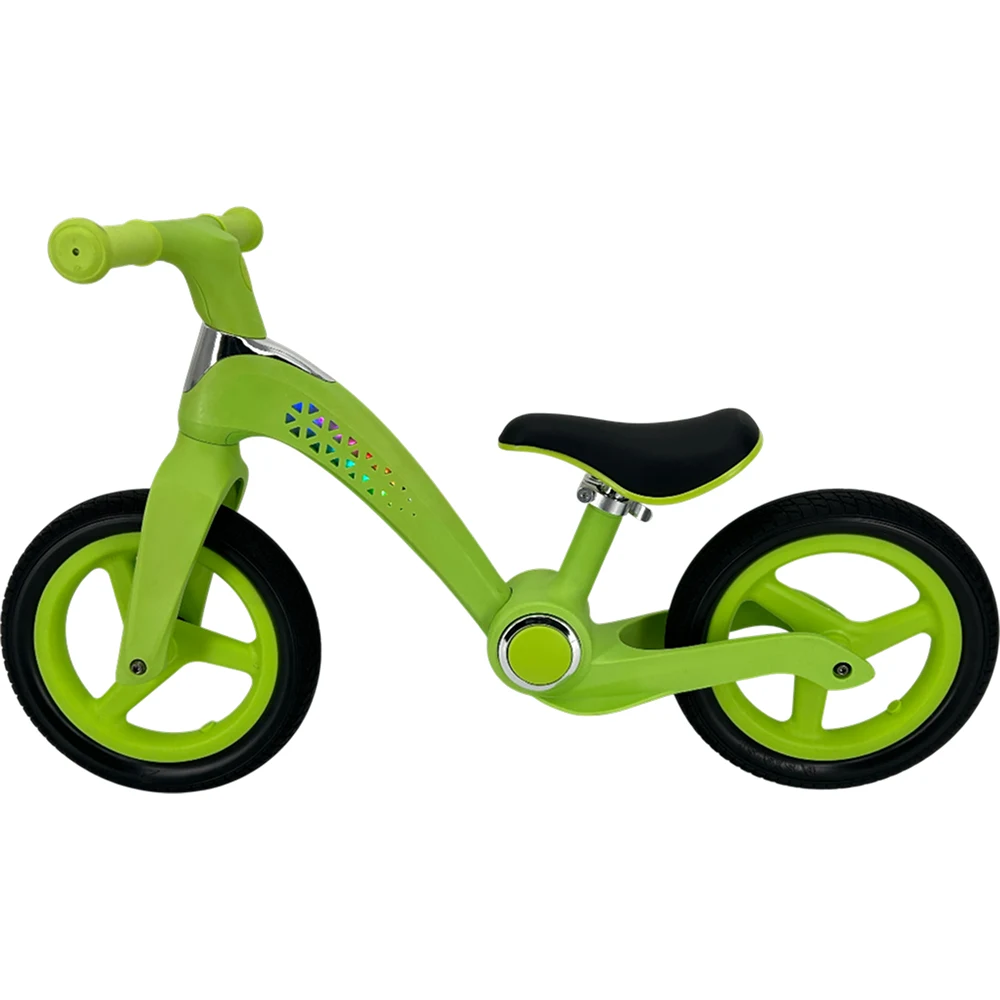 Bicicletă fără pedale pentru copii, 12' pliabilă, cu lumini LED, verde (504169) [2]