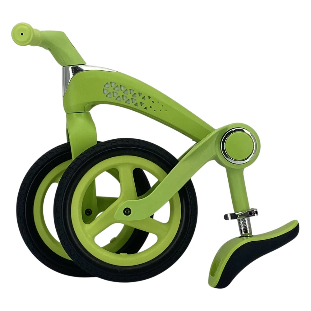 Bicicletă fără pedale pentru copii, 12' pliabilă, cu lumini LED, verde (504169) [1]