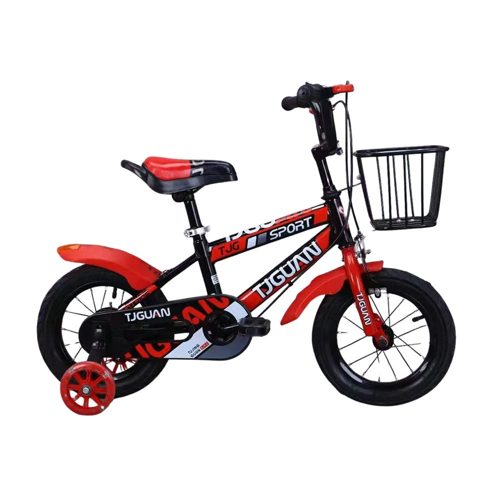 Biciclete - Bicicletă pentru copii 12', cu roți ajutătoare (TB-01-12 rosu)