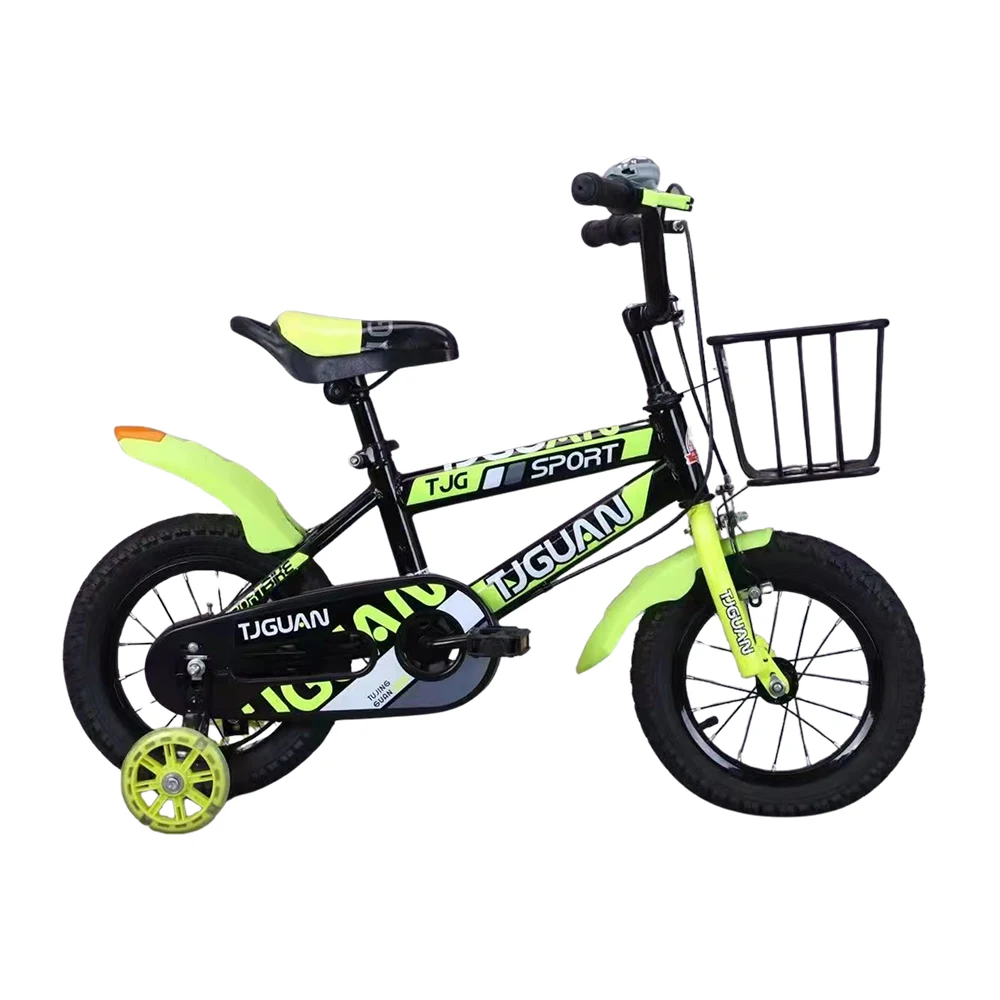 Biciclete - Bicicletă pentru copii 16', cu roți ajutătoare (TB-01-16 galben)