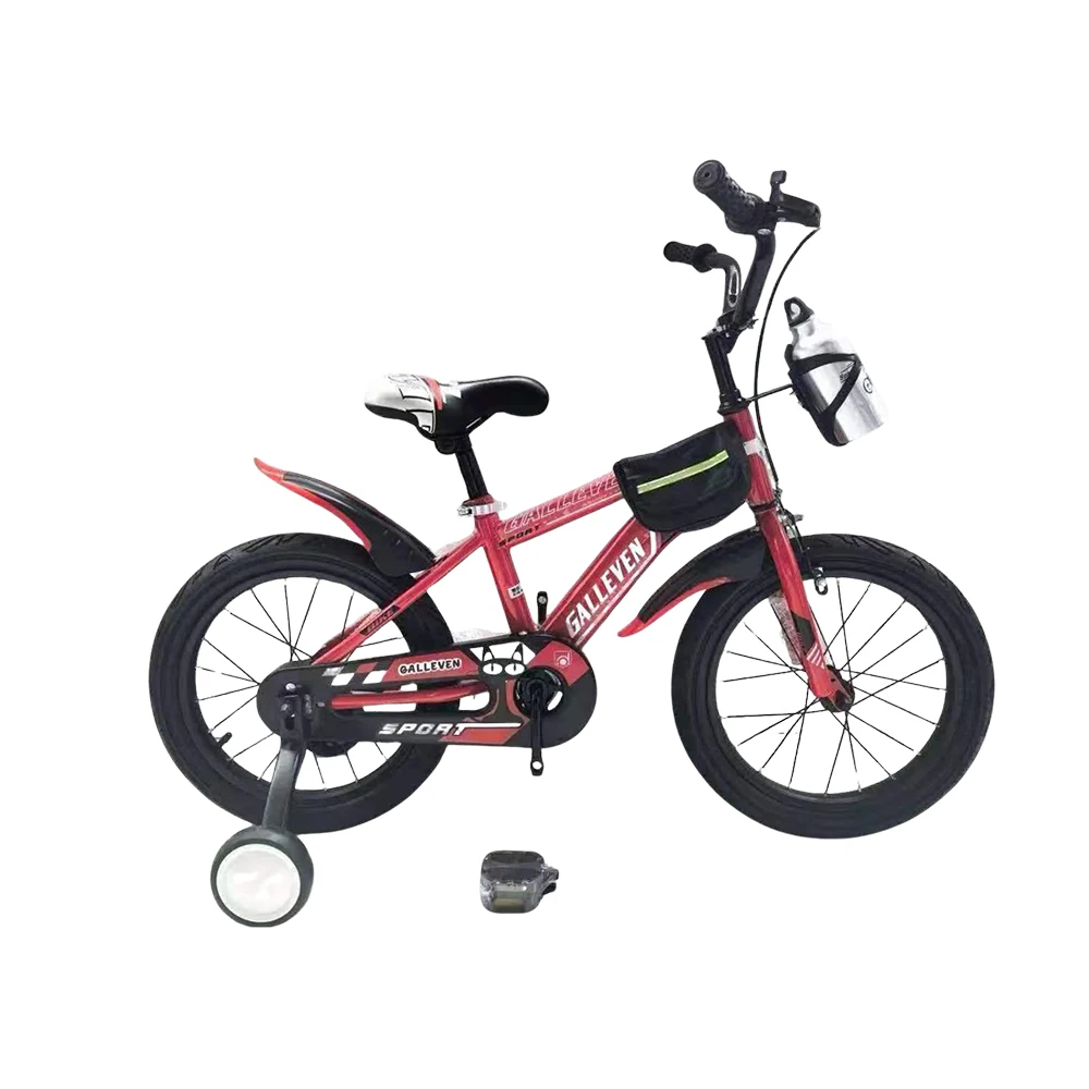 Biciclete - Bicicletă pentru copii 20', cu roți ajutătoare (GALLEVEN-20 rosie)