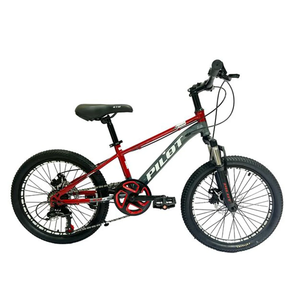 Biciclete - Bicicleta PILOT pentru copii 20' cu 6 viteze,schimbator de viteze Shimano (GI-9 / 2 rosu)