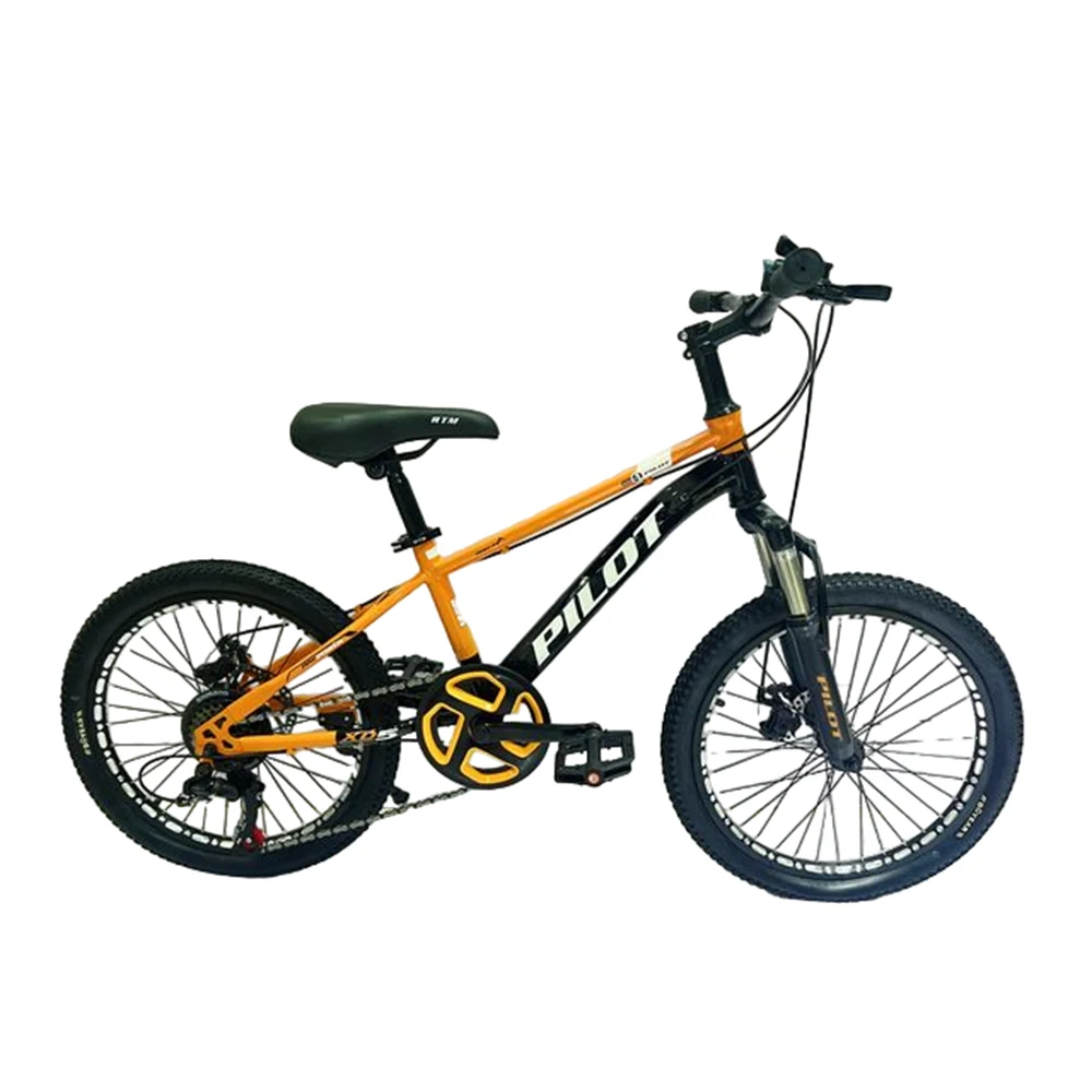 Biciclete - Bicicleta PILOT pentru copii 20' cu 6 viteze,schimbator de viteze Shimano (GI-9 / 3 oranj)