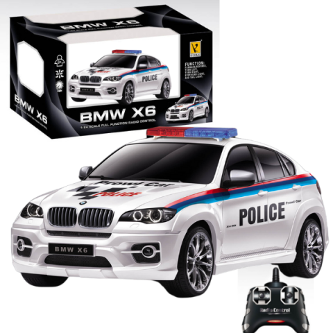 BMW X6 1:24 mașină de poliție cu telecomandă [1]