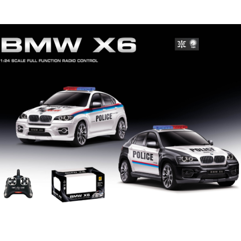 BMW X6 1:24 mașină de poliție cu telecomandă [2]