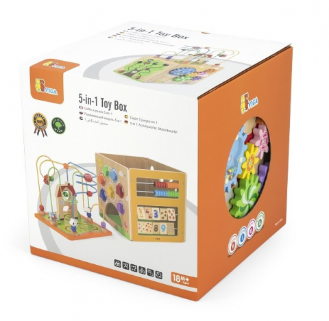 Cub Montessori din lemn 5 în 1 [6]