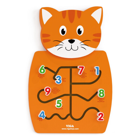 Toate Produsele - Busyboard (de perete) "Pisicul și cifrele"