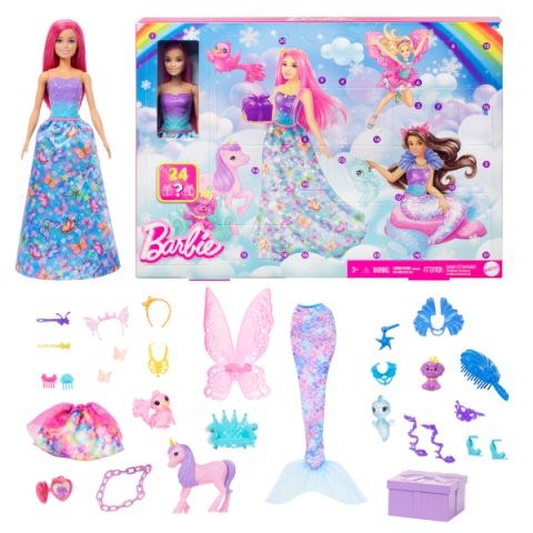 Păpușe Barbie - Calendarul Advent Barbie „Sărbători Magice”